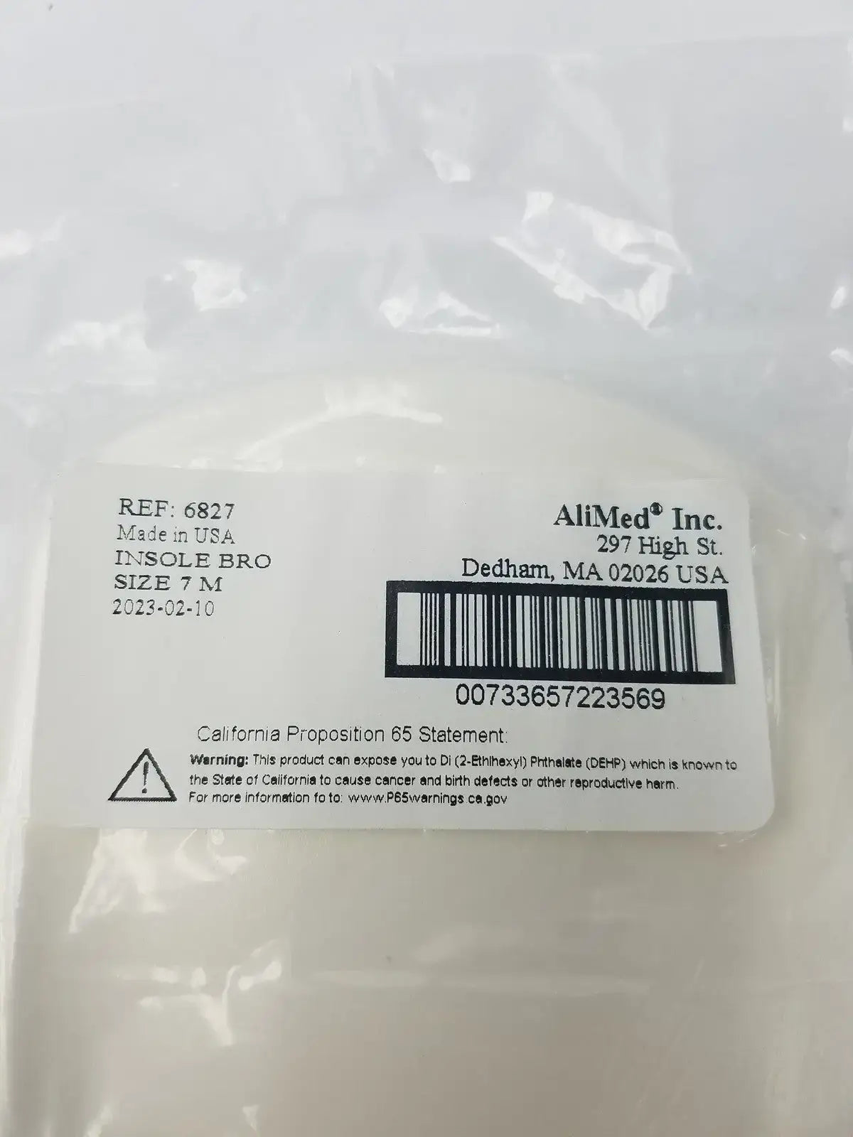 Alimed 6827 Insole Accommodator Freedom Orthotic Insoles – Size 7 M