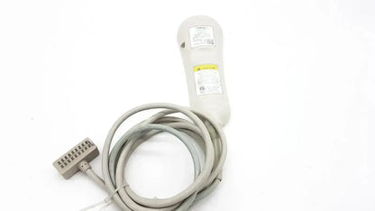 Gray coiled cable with beige ergonomic handheld device and labeled connector for allen technologies curbell pillow speaker nurse call remote