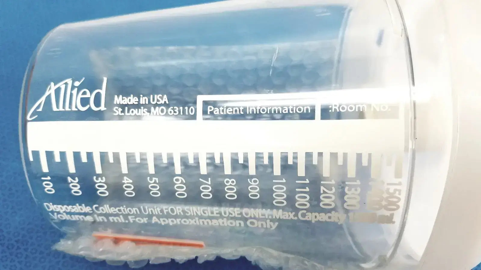 Allied Disposable Suction Canister 1500ml Single Use Collection Unit