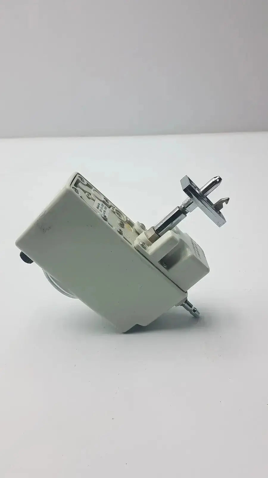 White plastic electrical switch with metallic toggle handle for allied healthcare vacutron 22-15-1208 suction regulator