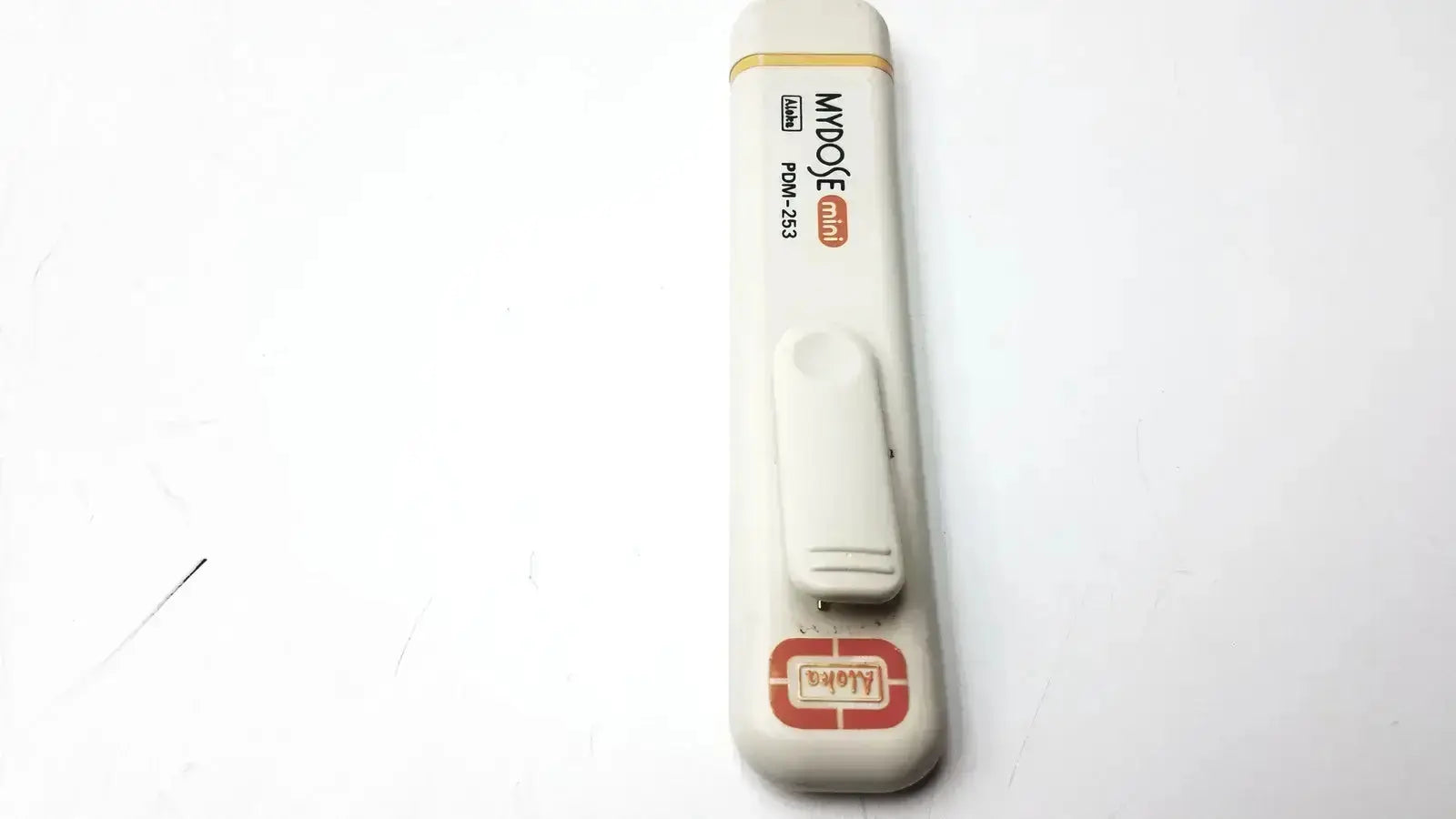 White mydose mini dosimeter usb flash drive with red and black branding for aloka pdm-253 mydose mini dosimeter