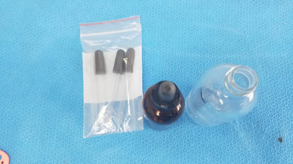 Amber Glass Bottle and Clear with 3 Dropper - Laboratory Bottles