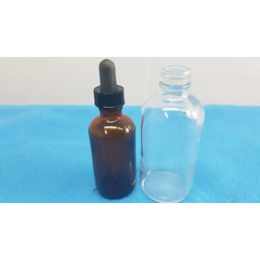 Amber Glass Bottle and Clear with 3 Dropper - Laboratory Bottles