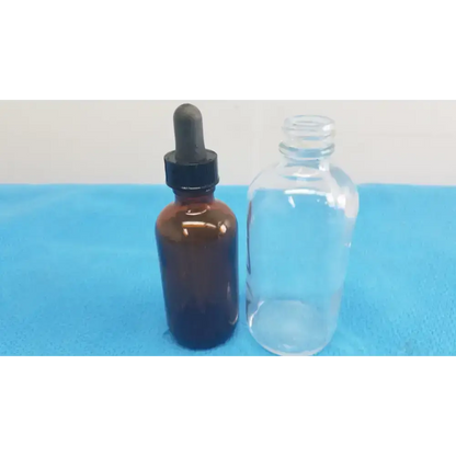 Amber Glass Bottle and Clear with 3 Dropper - Laboratory Bottles
