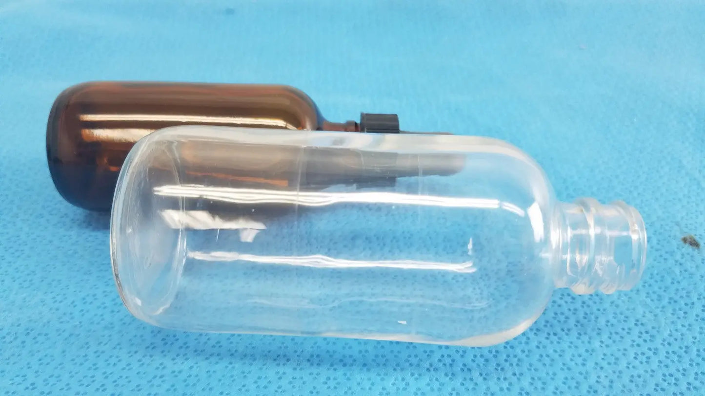 Amber Glass Bottle and Clear with 3 Dropper - Laboratory Bottles
