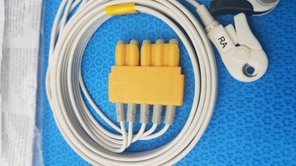 AMC 5-Lead GRPD Disposable ECG Cable – GE Multi-Link to Pinch Shielded 50’’