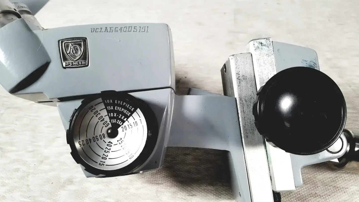 American Optical Binocular Microscope Head For Spencer
