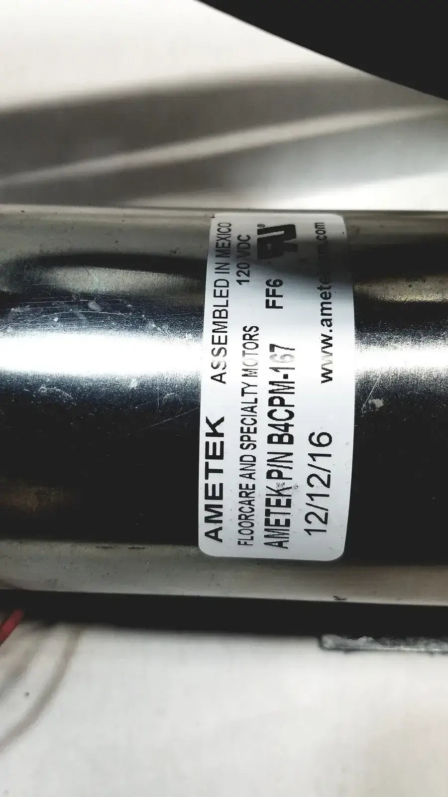 Ametek Floorcare and Special Motor B4CPM‑167 With Fat Pump IXP075 - Assembly