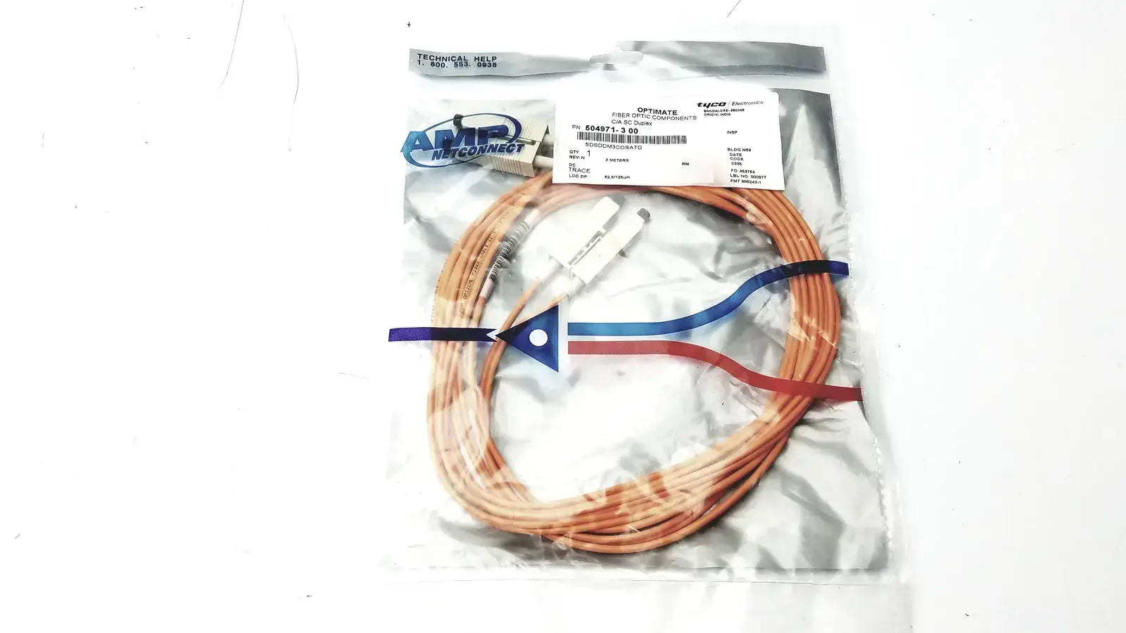 AMP Optimate Fiber Optic Components OF/A SC Duplex 504871-3-00 - Component