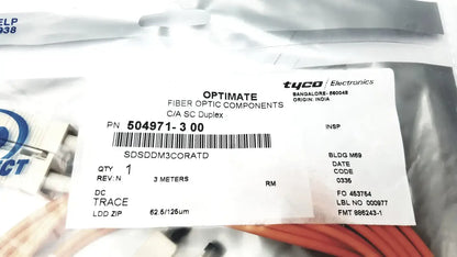 AMP Optimate Fiber Optic Components OF/A SC Duplex 504871-3-00 - Component