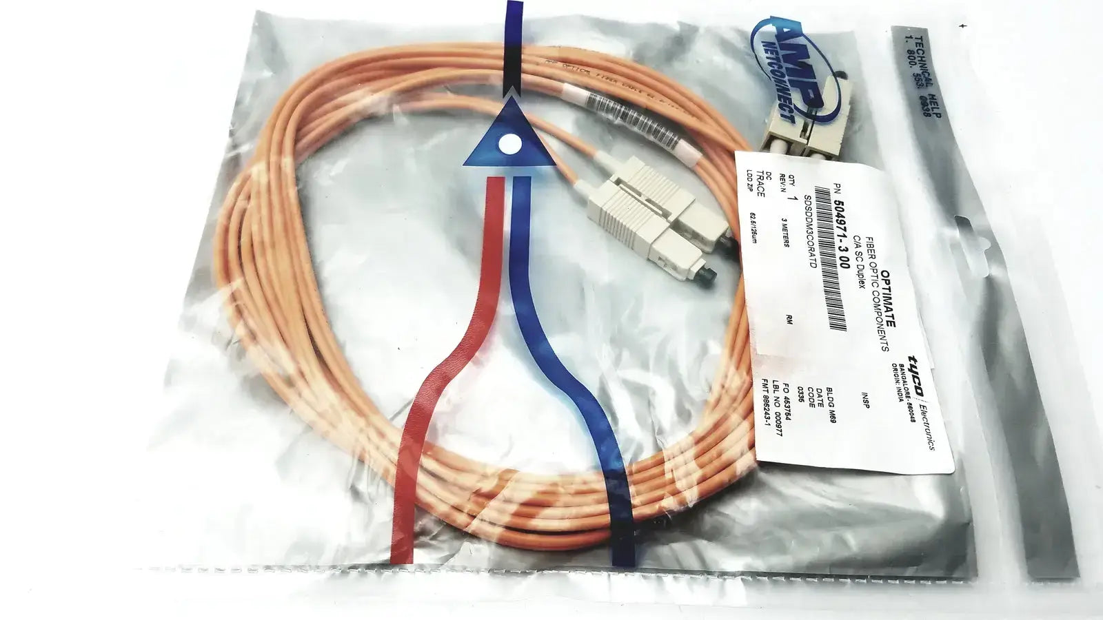 AMP Optimate Fiber Optic Components OF/A SC Duplex 504871-3-00 - Component