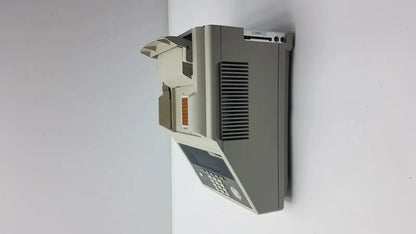 Gray applied biosystem geneamp pcr thermal cycler terminal with keypad display and ventilation slats for precise control