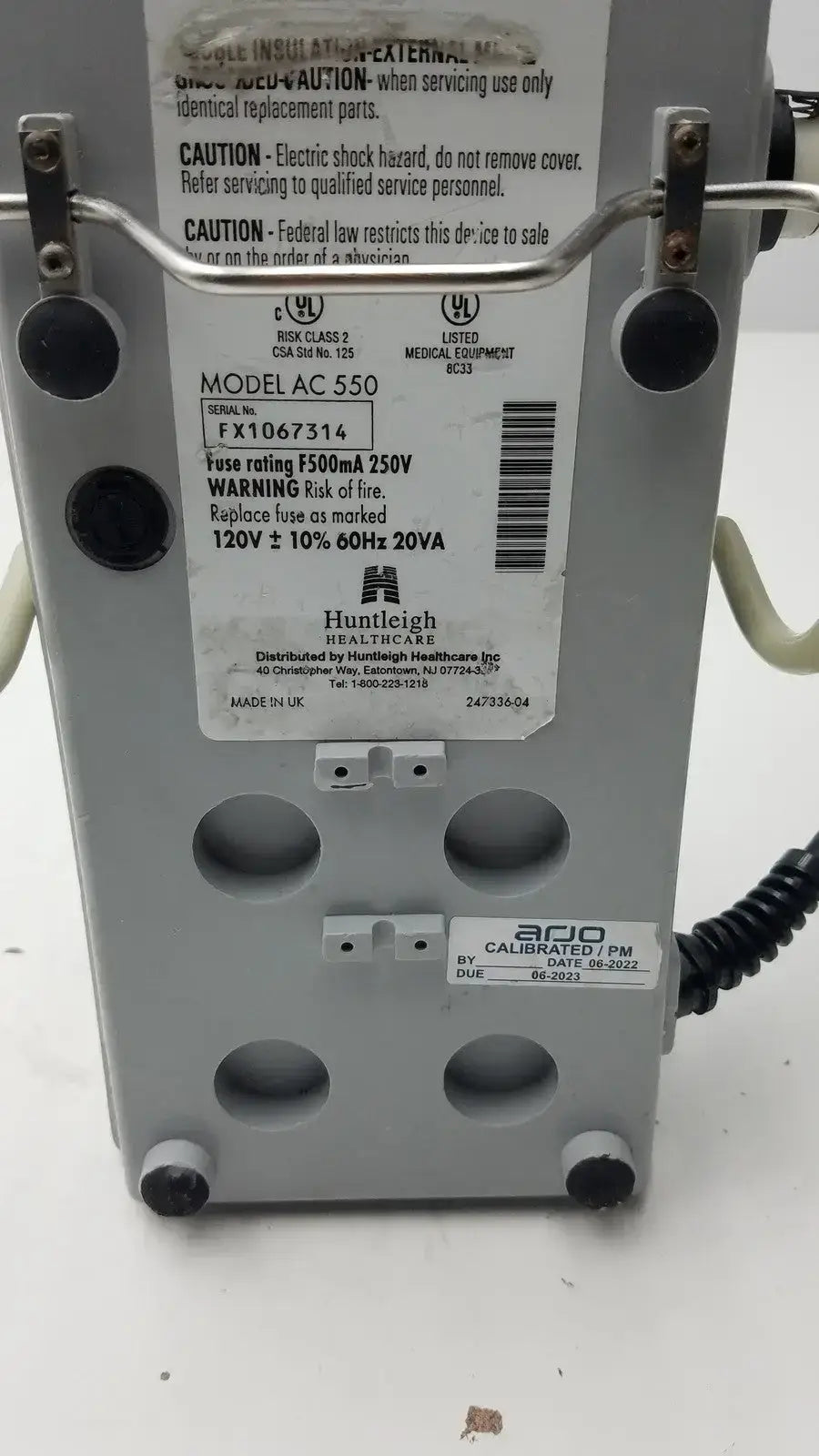 Arjohuntleigh Flowtron Excel AC 550 - Medical Equipment Part