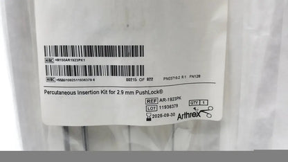 Arthrex REF AR-1923PK Kit for 2.9mm PushLock - Surgical Implant