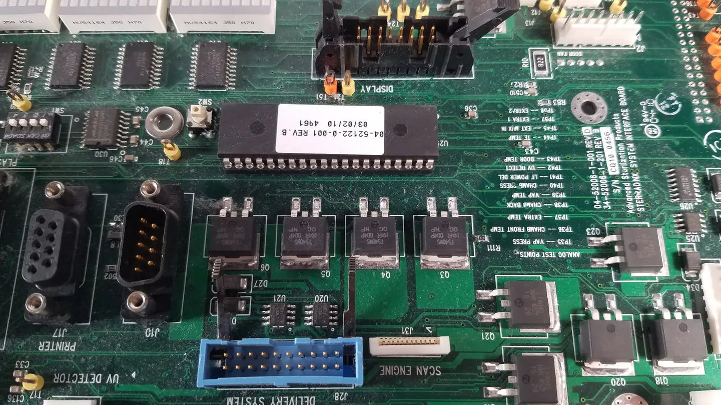 ASP Sterrad NX Sterilizer Universal Control Boards Assy 34-52006-1-201 - Board Assembly