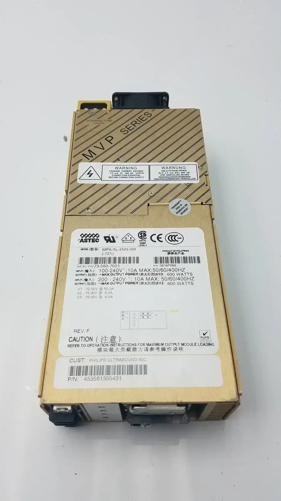 Astec MP6-3L-4NN-0M Modular Power Supply 453561395431