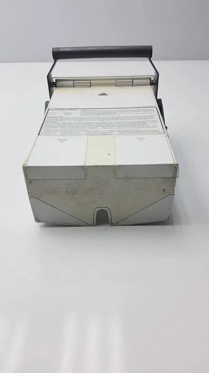 White plastic bard criticore fluid output and temperature monitor 000002n cash register with black handle and visible wear
