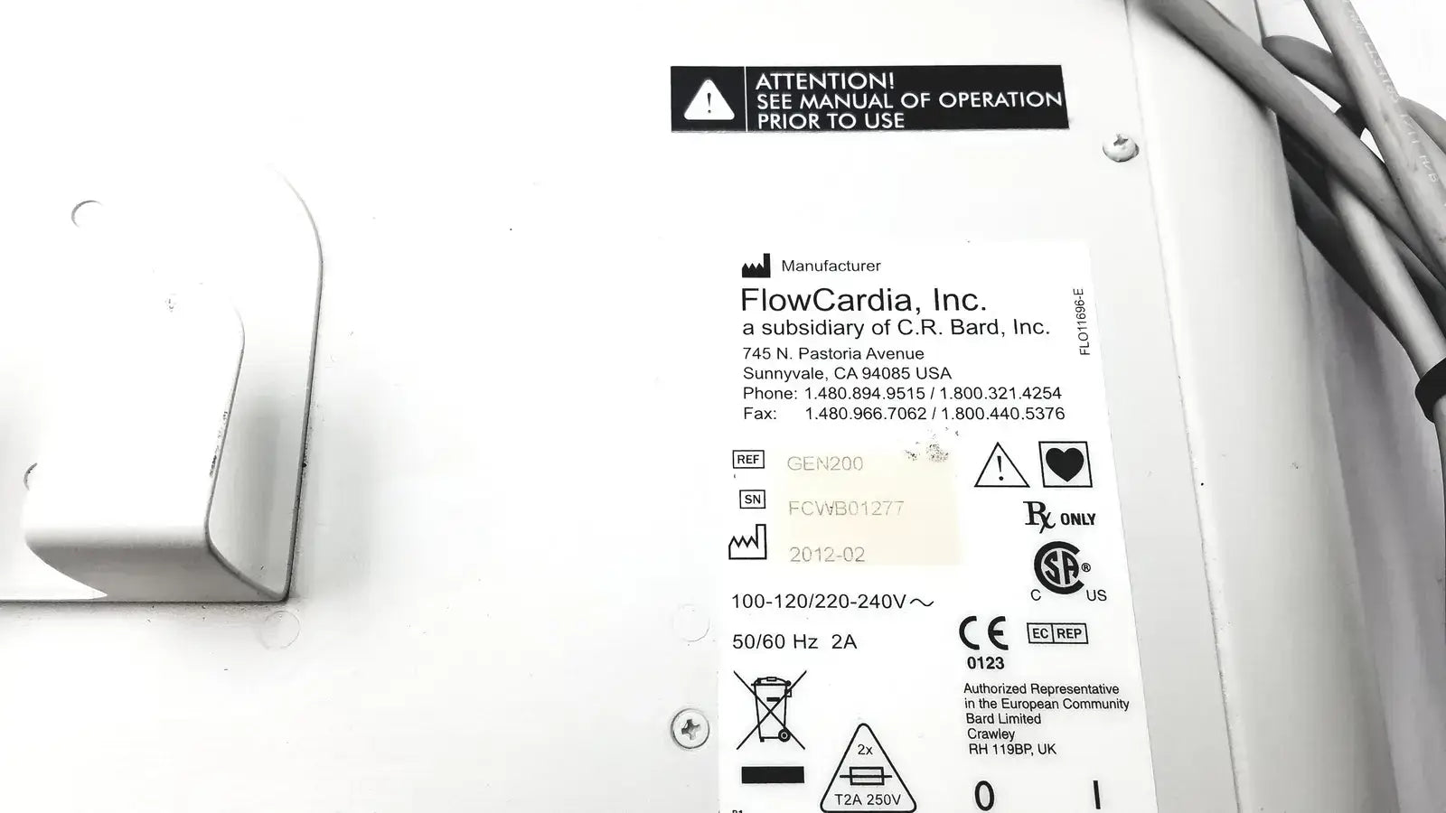 Bard GEN200 Peripheral Vascular Crosser Generator