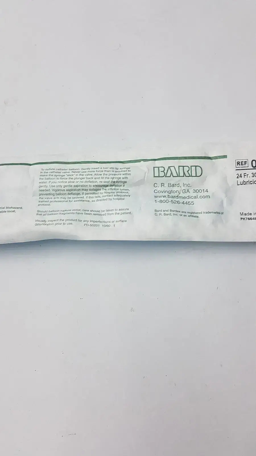 Bard Ref 0166L24 24FR 30cc - Foley Catheter