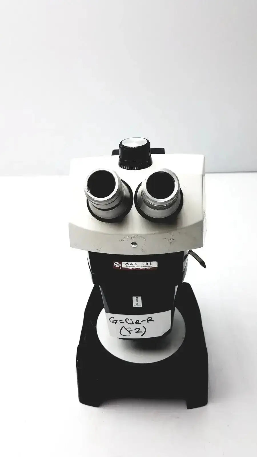Black and silver bausch & lomb microscope with dual eyepieces max 800 for biomedical evaluation hospital surplus untitled
