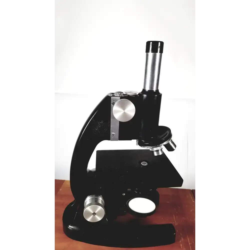 Bausch & Lomb Optical Co. Microscope in Wood Eimer
