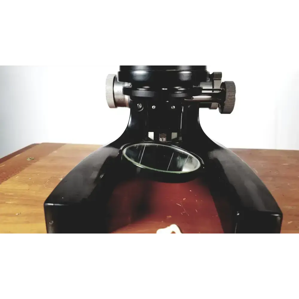 Bausch & Lomb Optical Co. Microscope in Wood Eimer