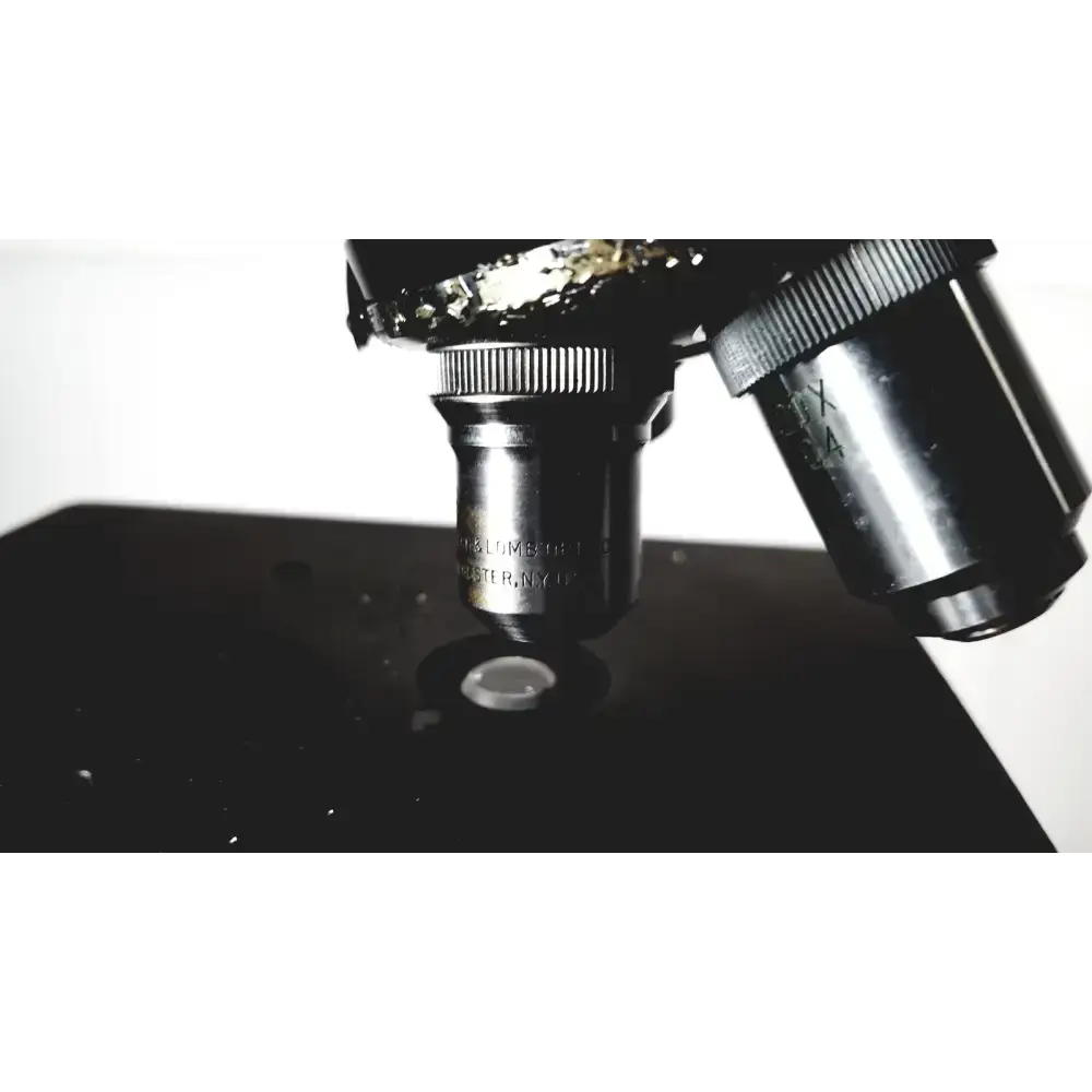Bausch & Lomb Optical Co. Microscope in Wood Eimer