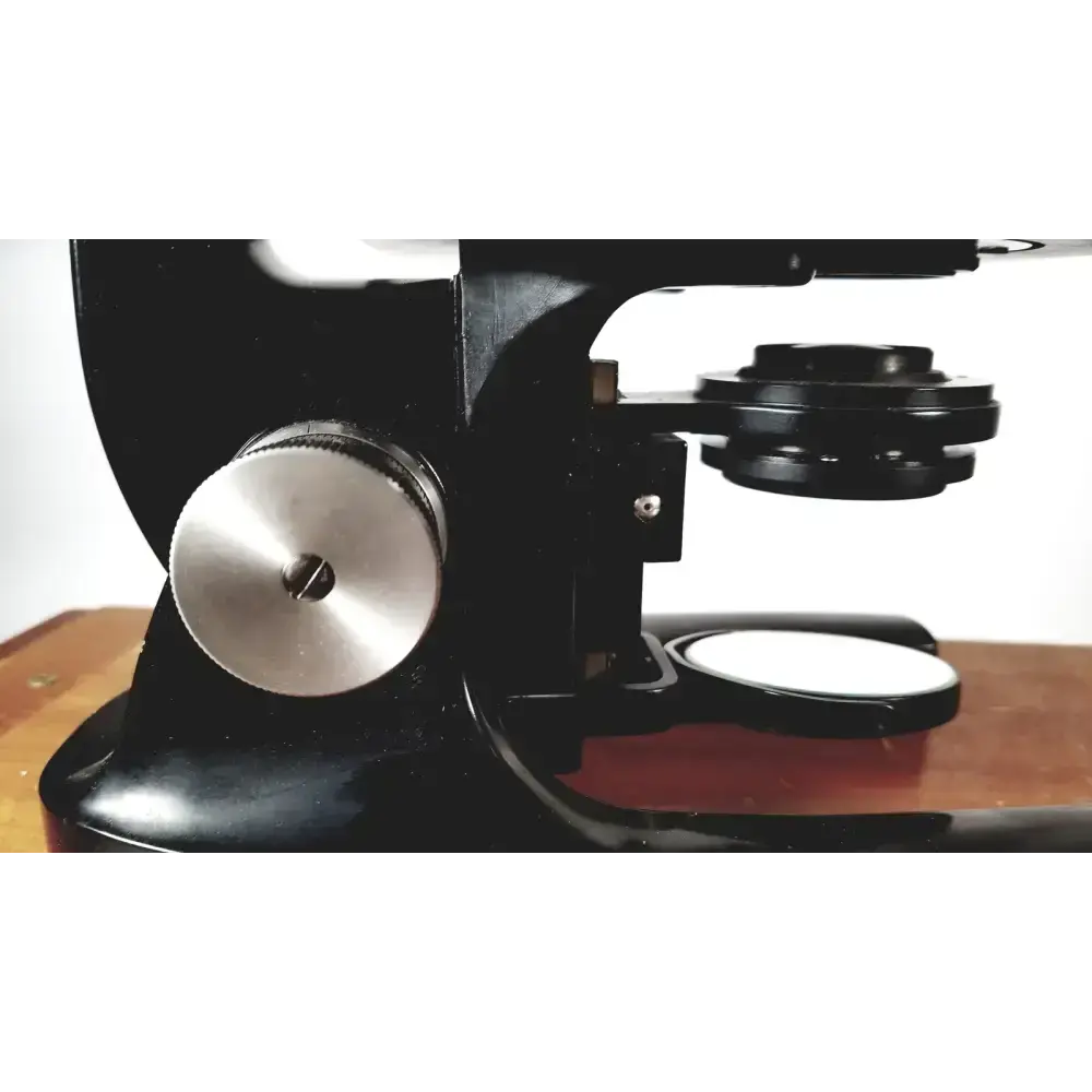 Bausch & Lomb Optical Co. Microscope in Wood Eimer