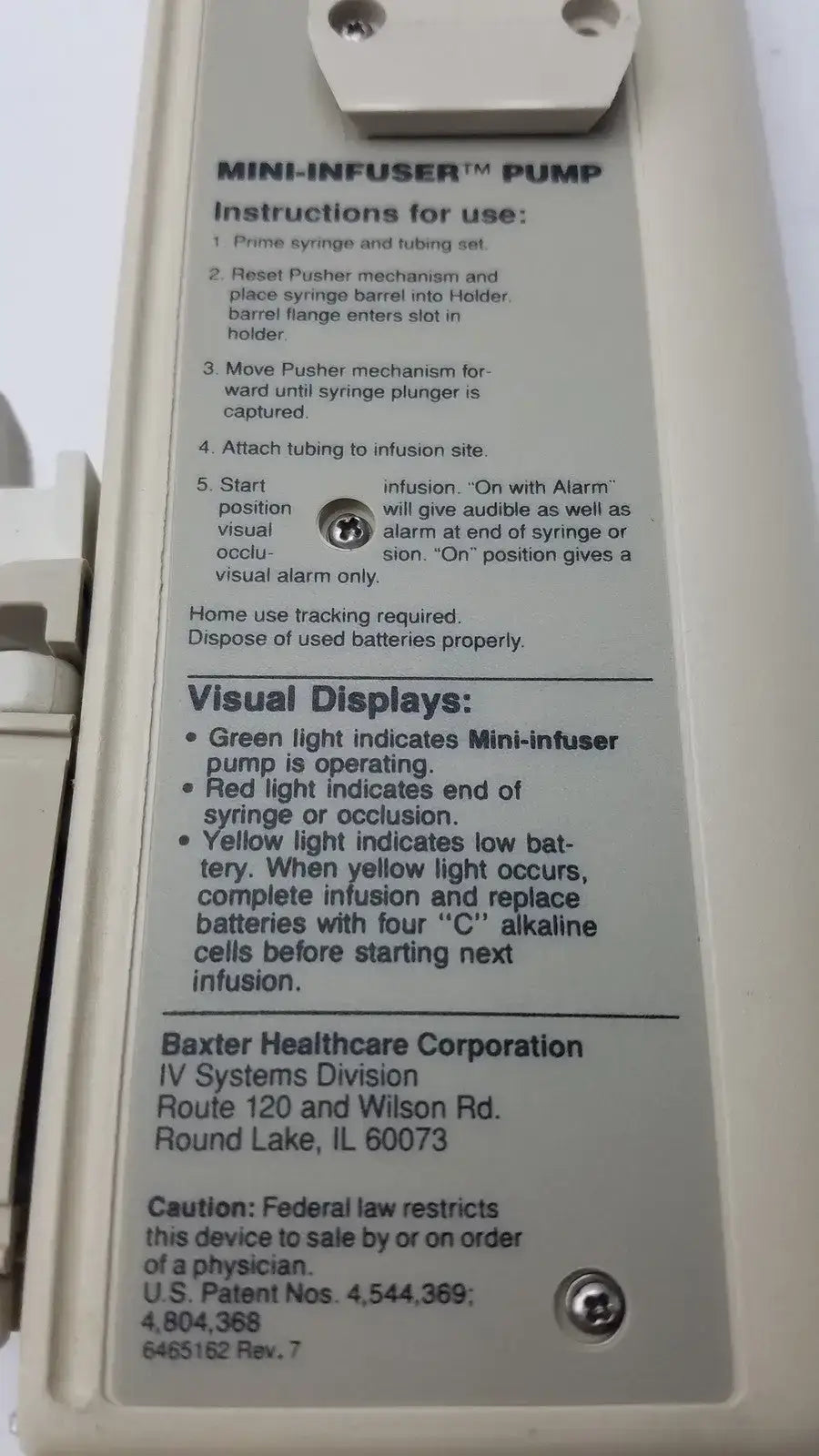 Baxter Mini-Infuser 150XL Infusiion Pump - Infusion