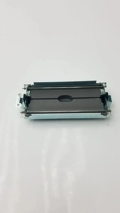 Black and silver printer toner cartridge with metallic housing and plastic components for bazel & assy secondary barrier model 18137787
