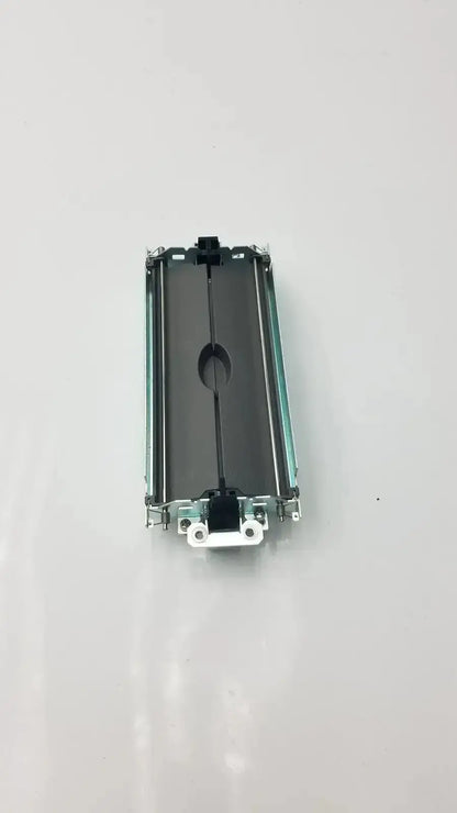 Black printer toner cartridge with metallic silver edges and central opening for bazel & assy secondary barrier by siemens model 18137787