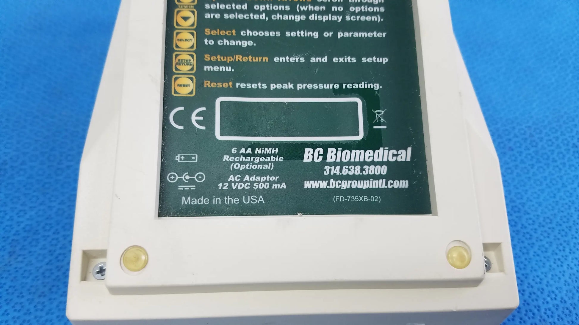 BC Biomedical NIBP-1010 Blood Pressure Simulator