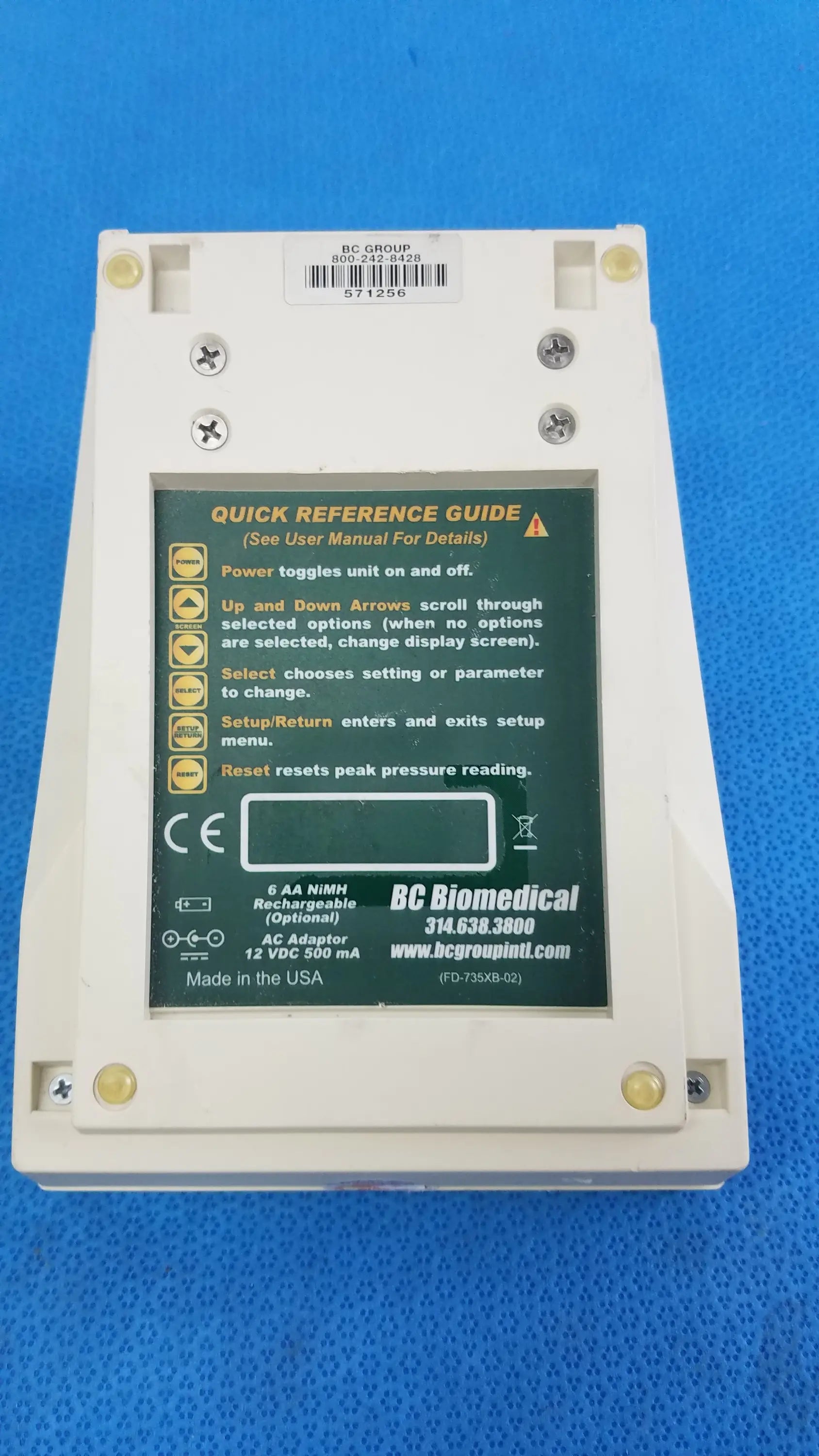 BC Biomedical NIBP-1010 Blood Pressure Simulator