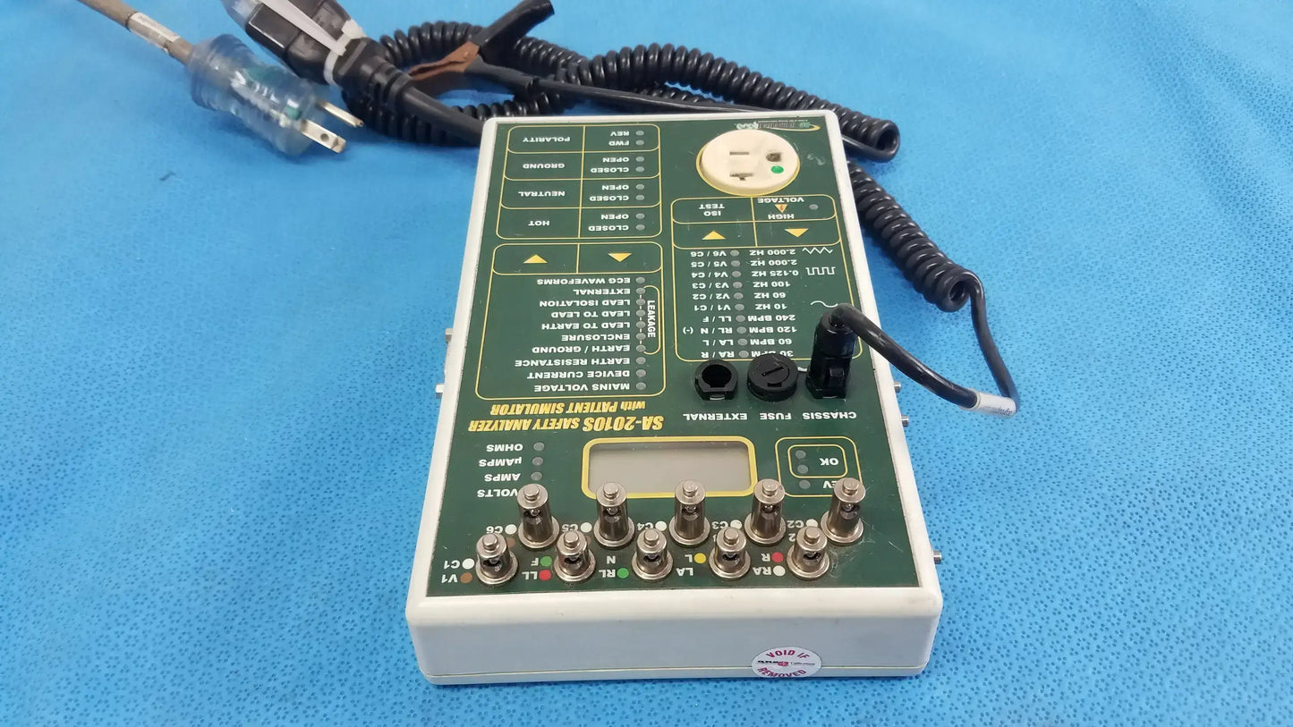 BC Biomedical SA-2010S Safety Analyzer With Patient Simulator and Chassis Cable