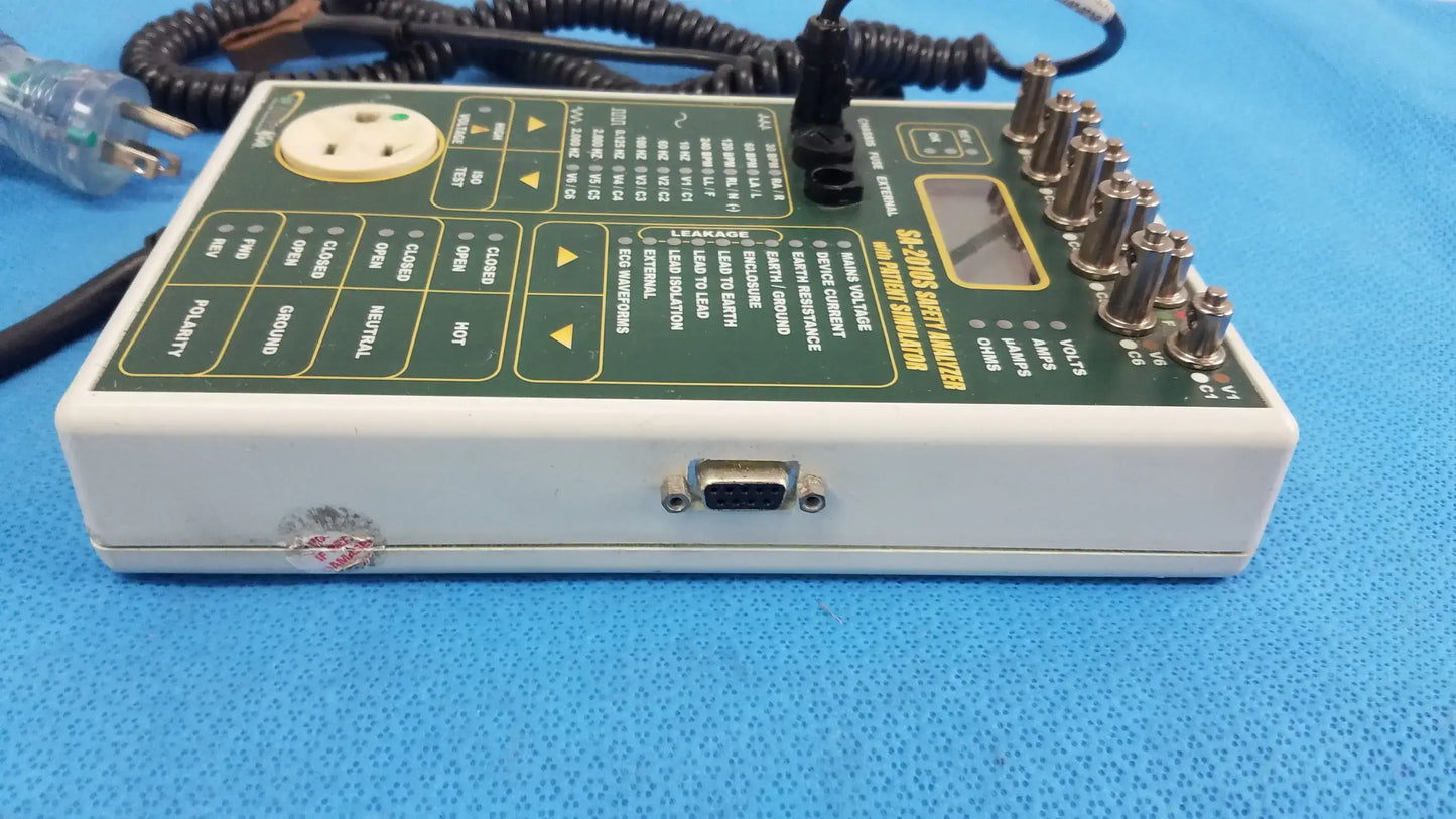 BC Biomedical SA-2010S Safety Analyzer With Patient Simulator and Chassis Cable