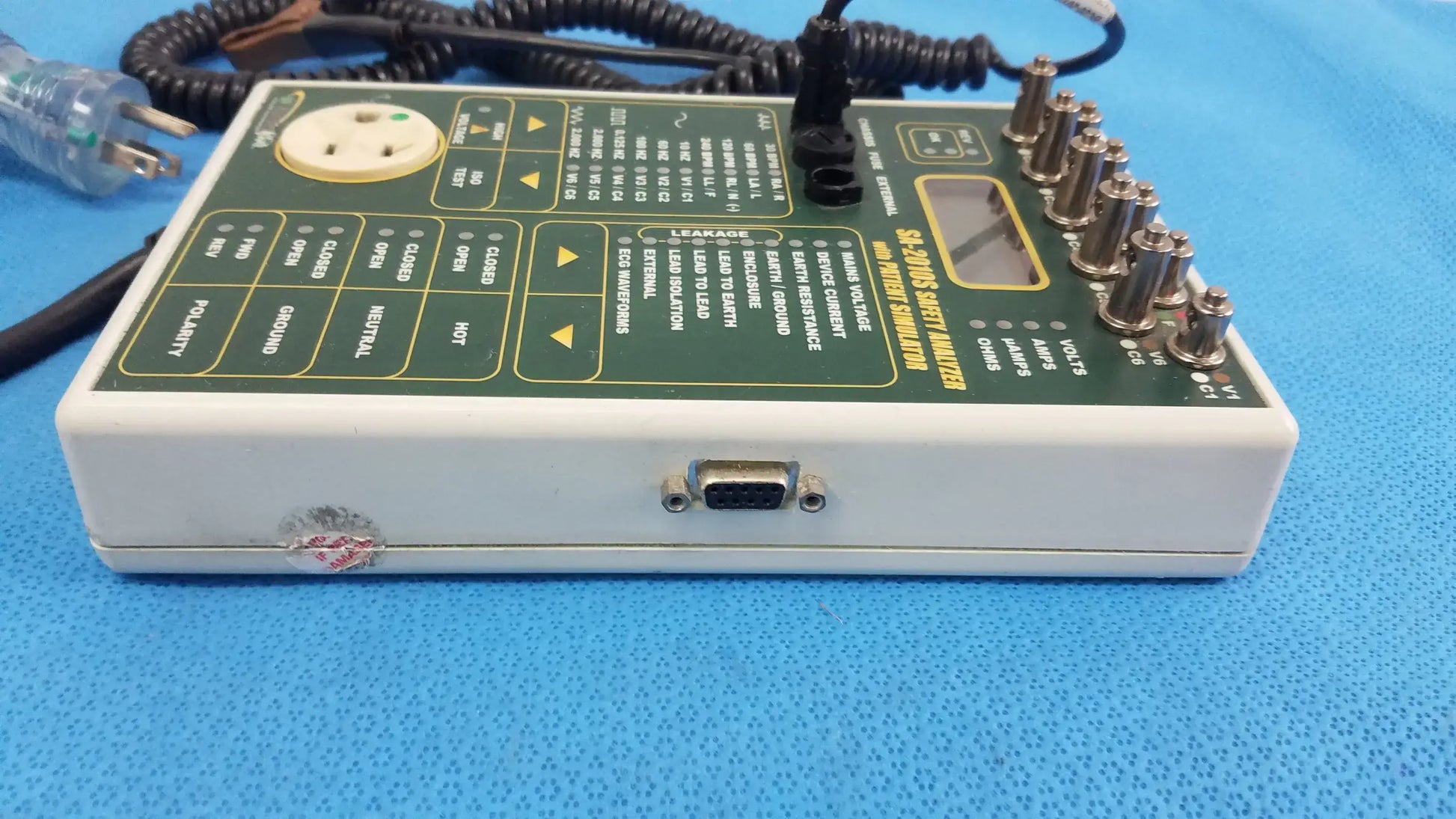 BC Biomedical SA-2010S Safety Analyzer With Patient Simulator and Chassis Cable