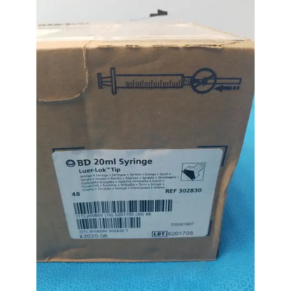 BD 20ml 48 Syrings - REF 302830 Box - Syringe
