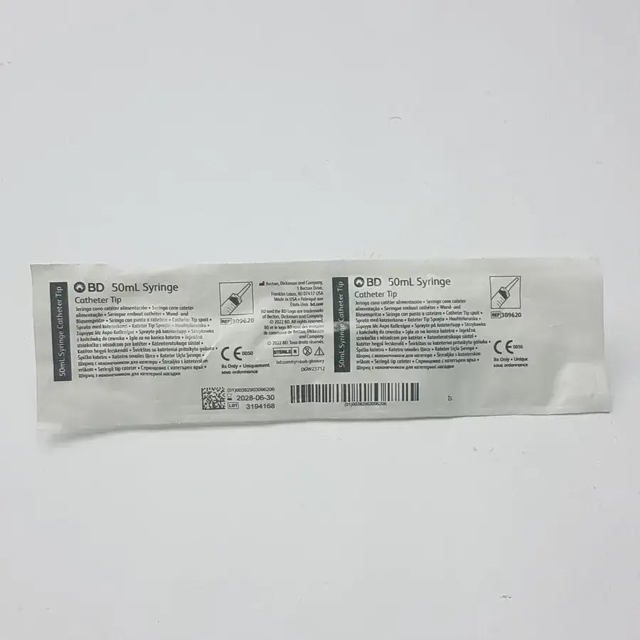 BD 50ml Cattheter Tip Syringe With Cover Cap STERILE - Catheter