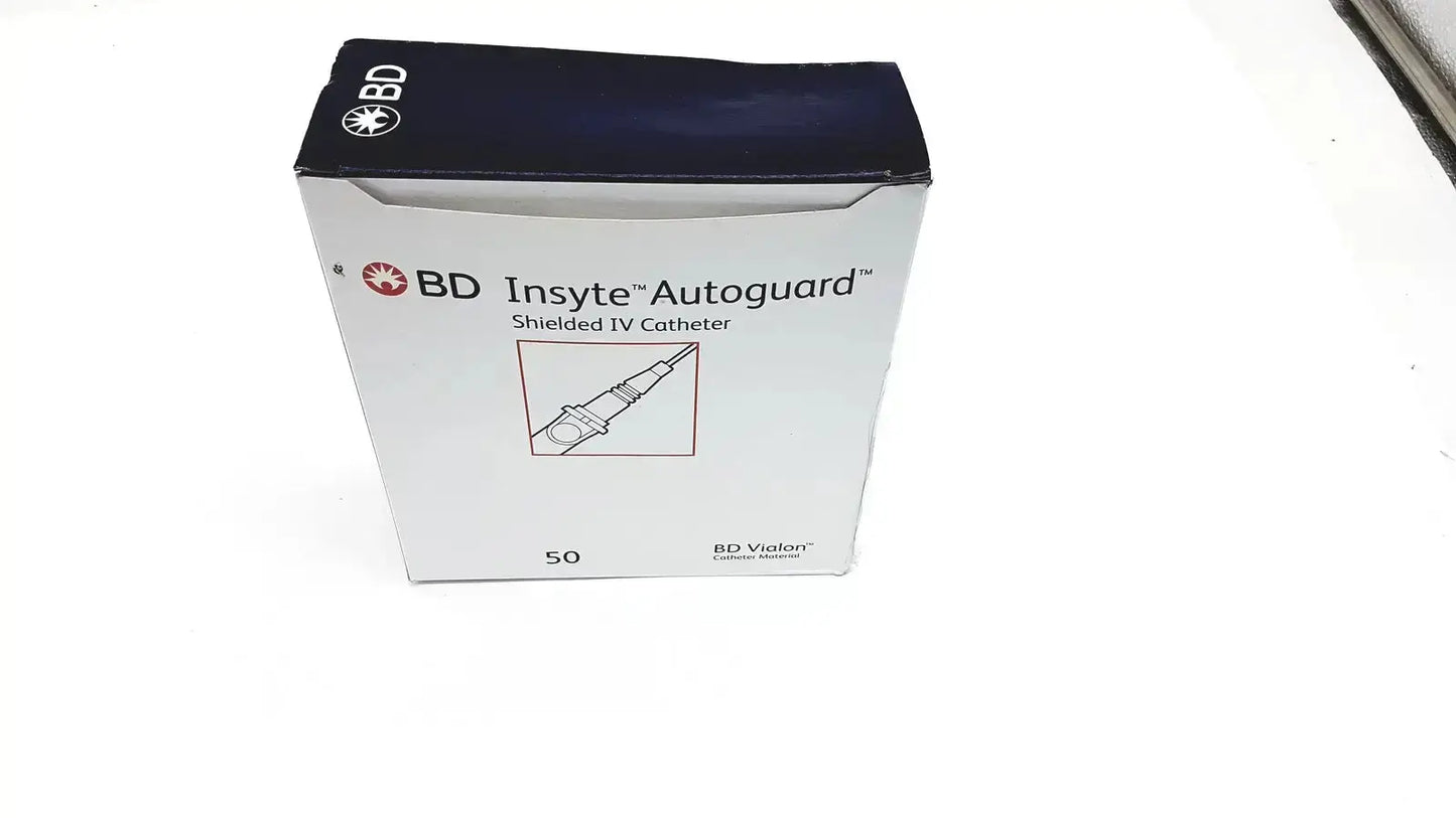White and black box containing bd insyte autoguard shielded iv catheter 20 g x 1.16 in buy used medical equipment
