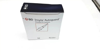 White and black box containing bd insyte autoguard shielded iv catheter 20 g x 1.16 in buy used medical equipment
