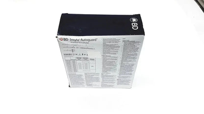 Black and white cardboard box of bd insyte autoguard guided iv catheter 20 g x 1.16 in for buy used medical equipment