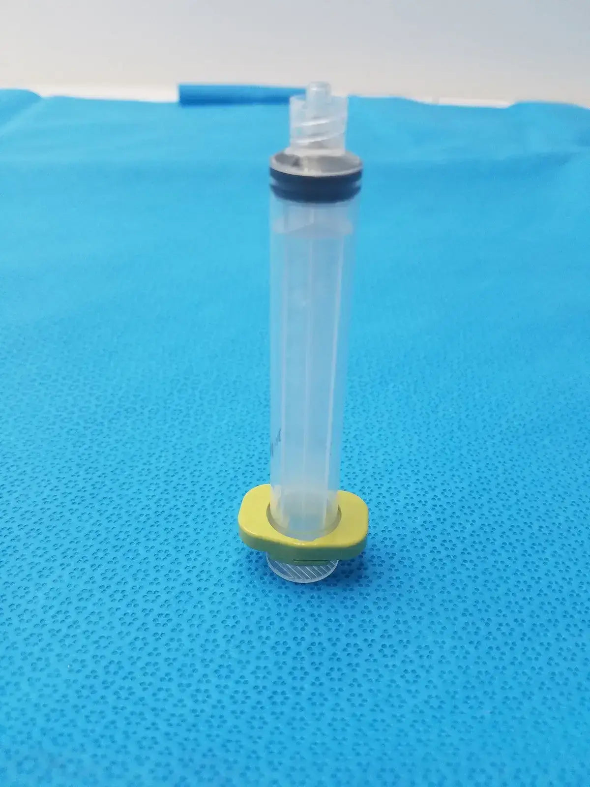 Get a 10ml medical syringe with a yellow clip, a clear barrel, and visible markings for dependable measurement and handling. Buy BD 10ml Syringe at a low price.