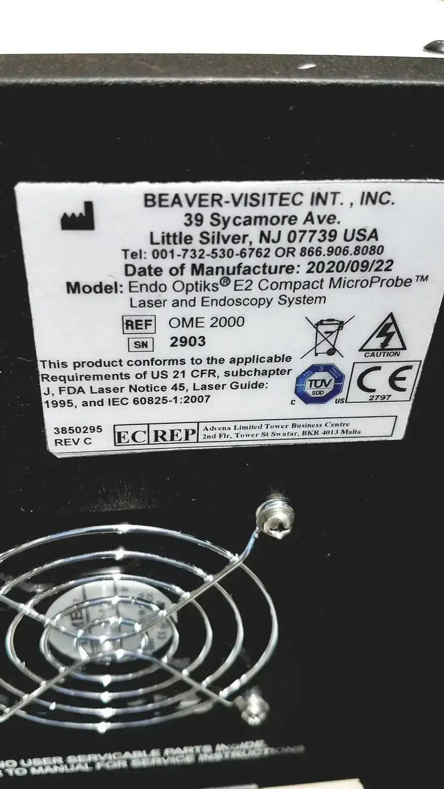 BEAVER-VISITEC Endo Optiks E2 Compact MicroProbe - Laser Endoscopy Microprobe
