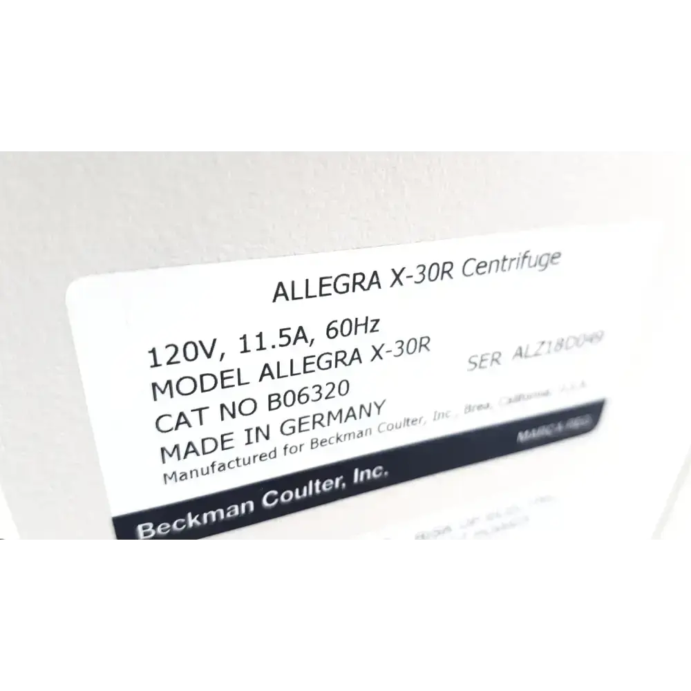 Beckman Coulter Allegra X-22R Refrigerated Benchtop Centrifuge