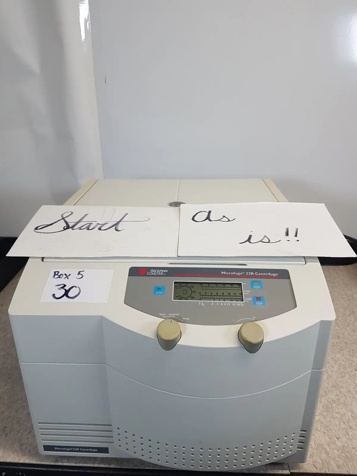 Beckman Coulter Refrigerated Centrifuge Microfuge 22R Cat No 368826