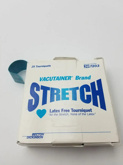 Becton Dickinson BD Vacutainer Stretch Tourniquets Latex-Free 25-Count Box - Phlebotomy Tourniquet