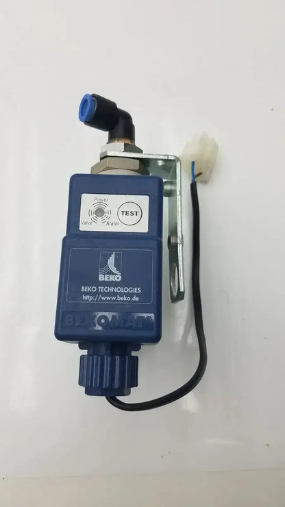 Blue beko technologies pressure relief valve with black wire and blue connector for condensate controller ka10lc0a0