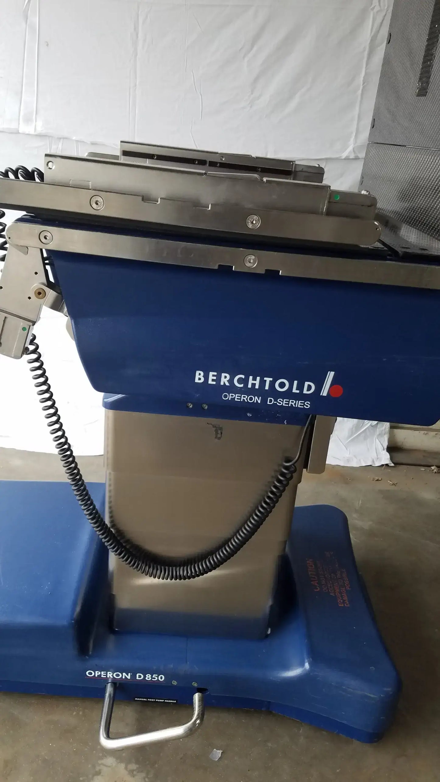 Berchtold Operon D850 Surgical Table Base OEM Medical Equipment