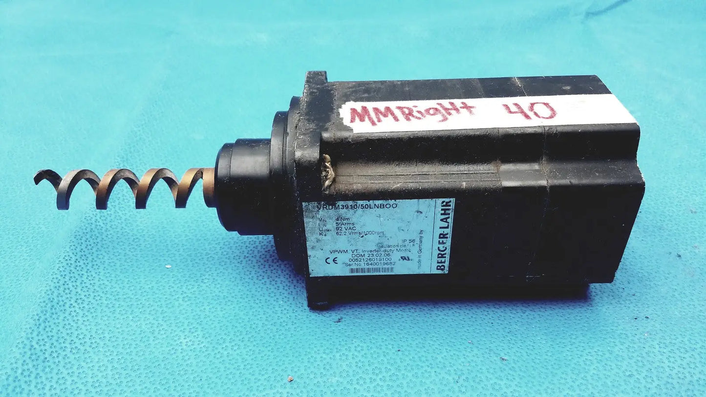 BERGER LAHR VRDM3910/50LNB00 AC Servo Motor 4Nm 92VAC IP56 Screw Shaft