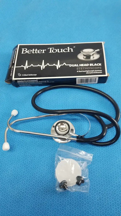 Better Touch Dual Head Black Stethoscope Lightweight - MD5926201UCAB